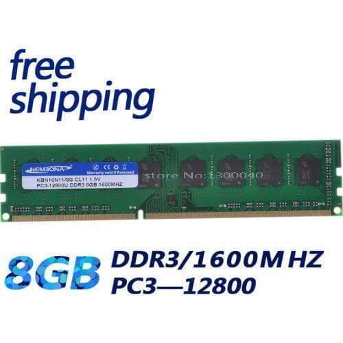 KEMBONA DDR3 8GB Memoria Ram ddr3 1600 For A-M-D motherboard Desktop PC3-12800 Brand New Lifetime Warranty Free Shipping