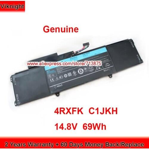 Genuine 4RXFK C1JKH 14.8V 69Wh for Dell XPS 14 L1421X XPS 14Z XPS L421X XPS P30G XPS14-L421X