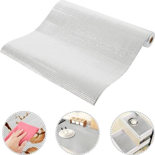 Clear Waterproof Shelf Drawer Liner Cabinet Non Slip Table Cover Mat Non Adhesive For Kitchen Cupboard Refrigerator Liner
