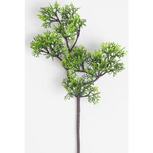 PINE BRANCH TREE GREEN ARTIFICIAL PLANT FAKE LEAVES LEAF PLASTIC BRANCHES DECOR