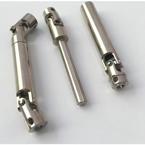 2pcs Scx10 Steel Universal Drive Shaft With Cvd 90-115mm For 1/10 Scale Models Rc Car Axial Crawler Tf2 Trx4