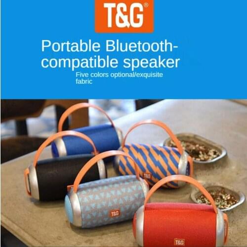 TG112 New Speaker Wireless Bluetooth-compatible Loudspeaker Outdoor Waterproof Speakers Surround Bass Support FM AUX TF Card USB