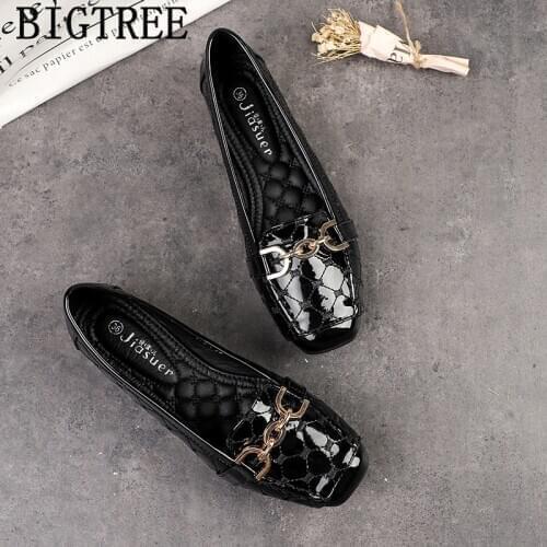 Loafers Women Creepers Harajuku Shoes Flat Shoes Women Leather Shoes Women Brand Luxury Zapatos Mujer 2020 Buty Damskie Ayakkabi