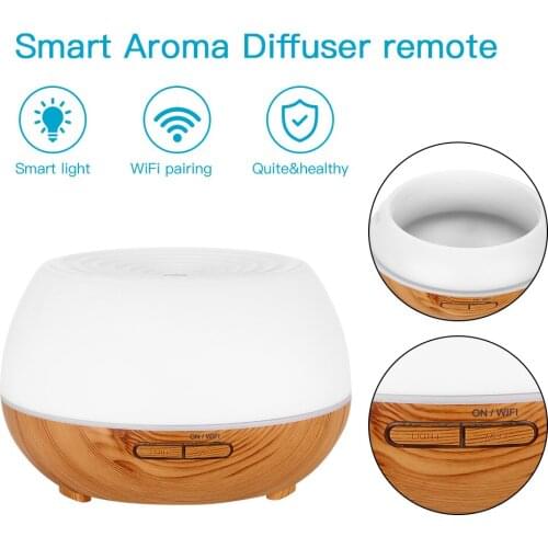 Smart Wifi Wireless 300ml Aroma Essential Oil Diffuser Air Humidifier Compatible with Alexa and Google Home amazon Voice Control