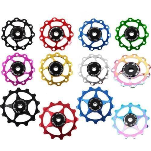 1pcs Bicycle Steel Bearing Derailleur 11T 13T Mountain Road Bike Rear Derailleur Pulley Roller Idler Bearing Jockey Wheel Parts