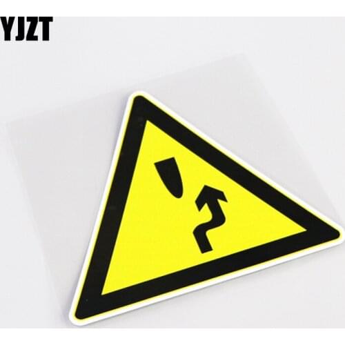 YJZT 14.5CM*12.5CM Creative Right Detour PVC Decals Car Window Sticker Graphical 13-0883