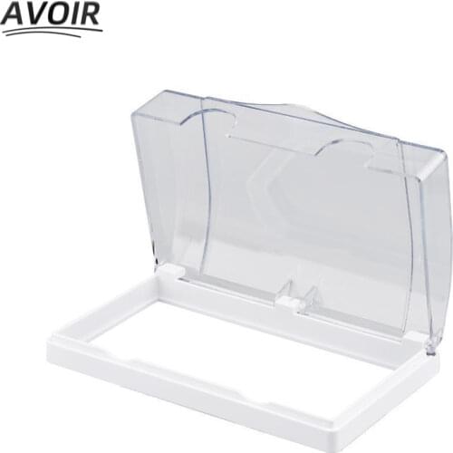 Avoir Wall Switch Box Electrical Outlet Plug Cover Waterproof Splash Box 146 Type Kitchen Bathroom Socket Plastic Protection Box
