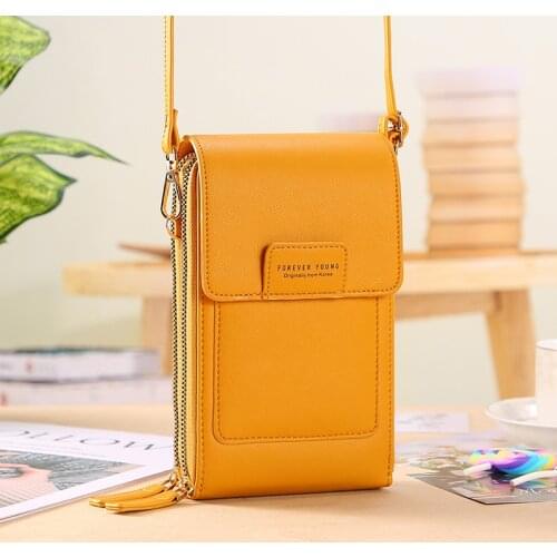 Women New Shoulder Strap Bag Screen Touch Phone Wallet Fashion Ladies Daily Use Crossbody Messenger Bag Large Capacity Handbags