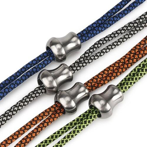 Umbrella Rope Accessories Titanium Alloy Knife Beads DIY Paracord Bead Keyring Accessories
