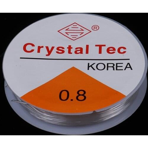 0.4-1.0 mm/Roll Transparent Plastic Crystal Korea DIY Beading Stretch Cords Elastic Line Jewelry Making Wire String Jewelery