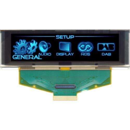 3.12 inch 30 pin white blue green 3-/4-wire SPI 256X64 LED Display Module