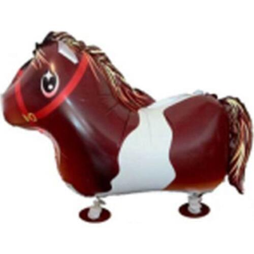 43*64cm Children Birthday Party Toy Walking Pony Shape Aluminum Foil Balloon Cartoon Walking Helium Balloon Wholesale