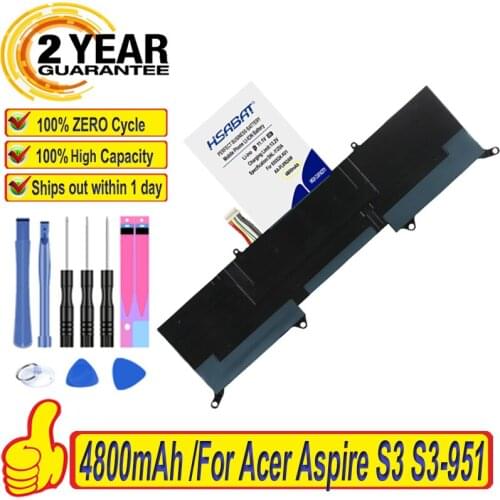 Top Brand 100% New AP11D4F AP11D3F Battery for ACER Aspire S3 S3-951 S3-951-2464G24iss S3-951-6464 S3-951-6646 MS2346 Batteries