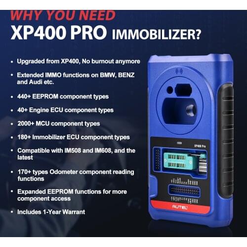 Autel XP400PRO Adapter Chip Programmer Diagnostic Tool Work with Autel MaxiIM IM608 IM508