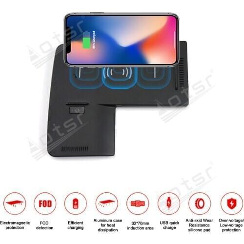 QI Car Wireless Charger For KIA K5 2019 Intelligent Infrared Fast Charging Phone Charger for iPhone Samsung Huawei