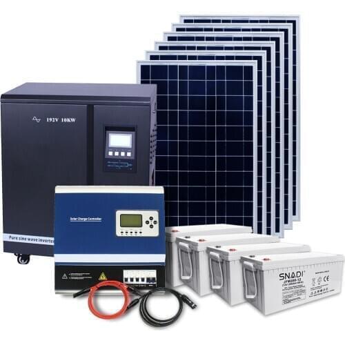 9kw 10kw off grid pv system for home 9000w battery solar system