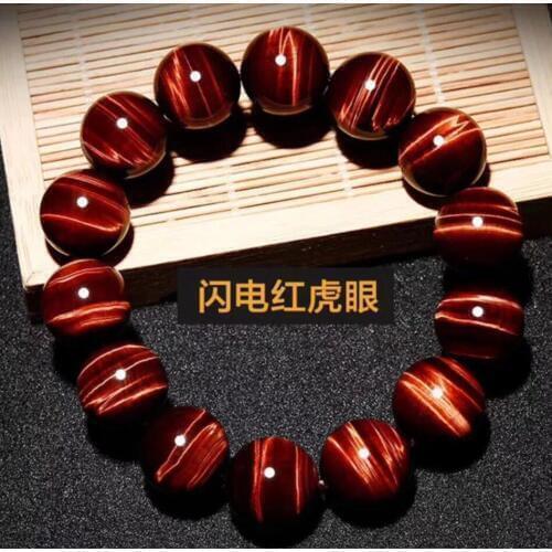 Free shipping >>AAA NICE 100% Natural Tiger Eye Stone Crystal Bracelet