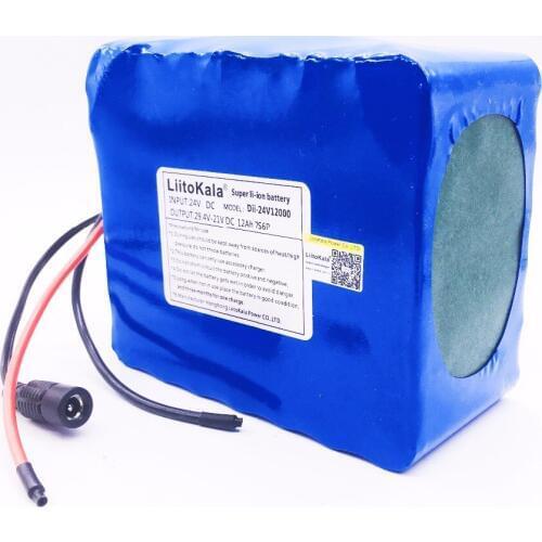 HK Liitokala 7s6p 29.4V 12Ah lithium battery electric bicycle 29.4V Li ion battery no including 29.4v charger