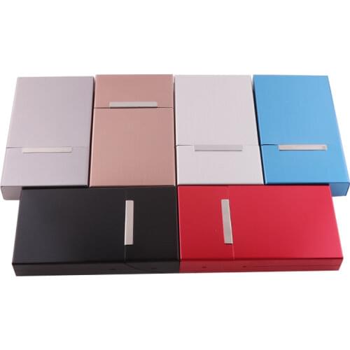 Pocket Cigar Box Ciggarette Cases Gift Cigar Storage Container Aluminium Alloy Tobacco Holder Smoking Accessories