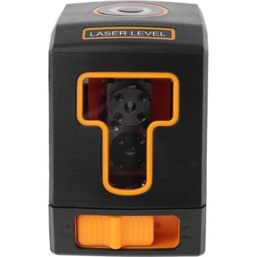2 Lines Laser Level Meter Horizontal Vertical Red Cross Line Self-leveling Receiver IP54 Without Bracket Clip