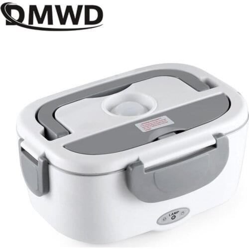 DMWD Multifunction lunch box Food Heater Fast heating insulation machine portable food warmer for Car Office Dormitory 12V EU US