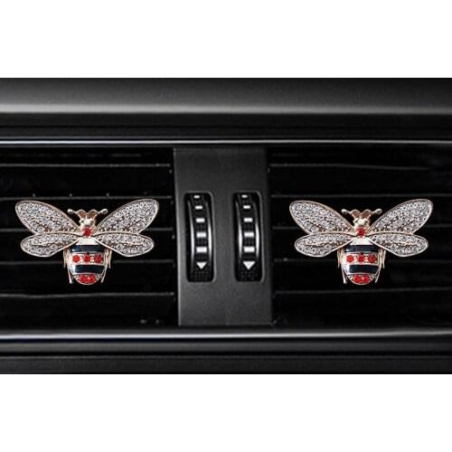 Bees Style car air freshener perfume bottle diffuser in the car auto Air conditioner outlet vent air Perfume clip