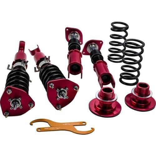 Lowering Coilovers Shock for Nissan Fairlady Z 350Z Z33 03-09 Adj. Height Red