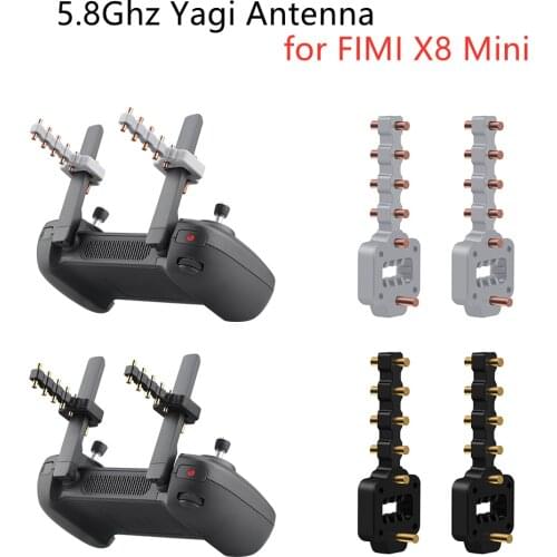 For FIMI X8 Mini 5.8Ghz Yagi Antenna Drone Remote Controller Extender Signal Booster Amplifier Drone RC Accessory