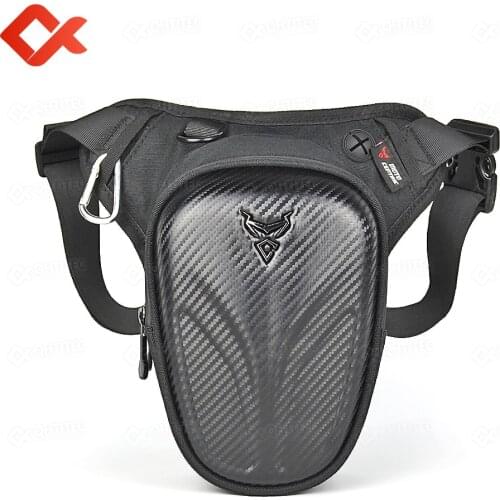 Waterproof Motorcycle Bag Motorcycle Drop Leg Bag Carbon fiber Leg Fanny Pack Casual Mens Waist Bag Motorcycle Backpack