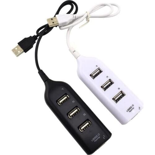 High Speed Micro Mini 4 Ports 2.0 USB HUB splitter Adapter For Laptop PC Notebook Receiver Computer Peripherals Accessories