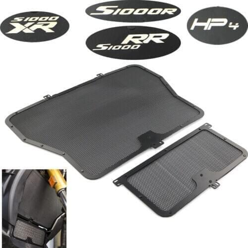 Fit For BMW S1000RR 2009-2016 S1000XR 2015-2016 S1000R HP4 2014-2016 Motorcycle Radiator Guard Protectors Grill Cover Black
