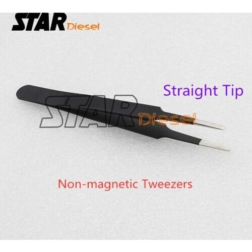 STAR diesel S0718 Non-magnetic Tweezers Straight Curved Tip Tools Injector Spare Parts Shims Gasket