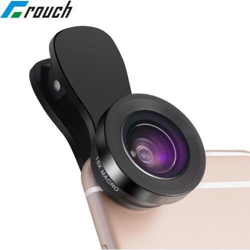 0.6X Wide Angle lens + Macro lens Clip-on Universal Mobile Phone Camera Lenses For iPhone iPad Samsung Sony HTC LG Xiaomi