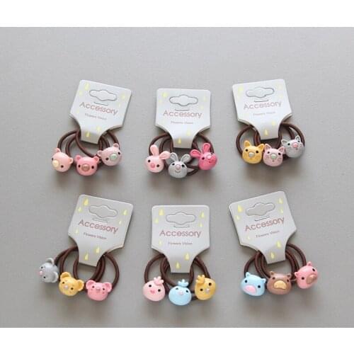 3 PCS New Bird Koala Princess Headwear Kids Elastic Hair Bands Cute Baby Headdress Children Hair Ropes Girls Hair Accessories