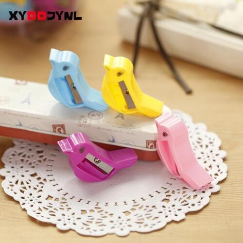 4pcs/lot Cute Small Bird Pigeon Pencil Sharpener Single Holes Cutter for Kids Practical Stationery School Supplies