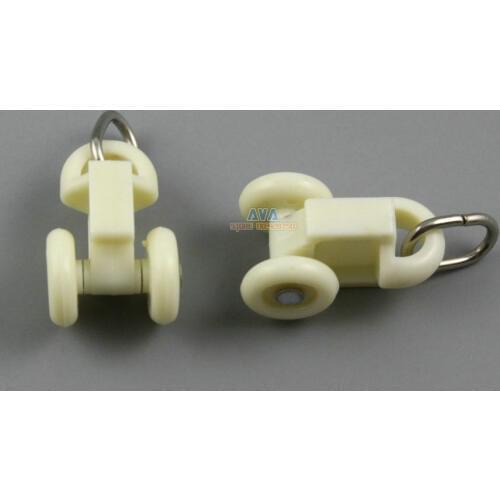 50 Pieces Curtain Track Roller Curtain Track Slide Gliders 19x37mm