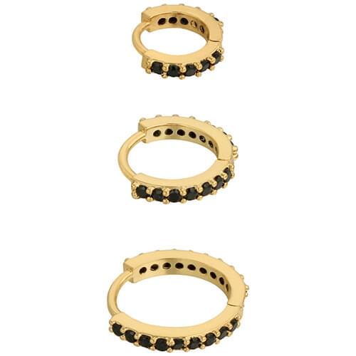 Aide Luxury Bling Charm Jewelry 925 Sterling Silver Circle Round Earrings for Women Men Wedding Party Hoop Earrings Accessories