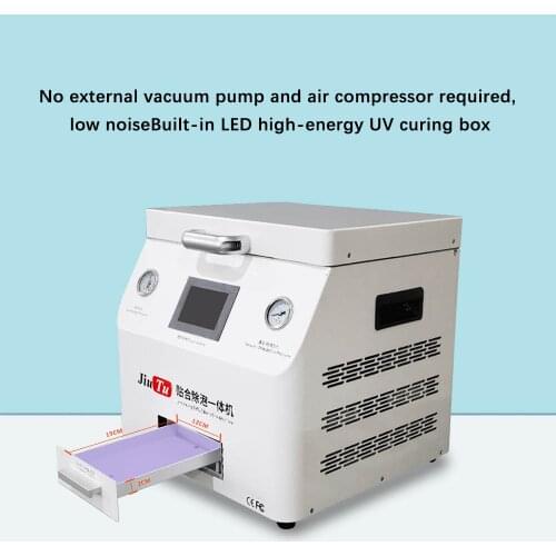 6 in 1 Laminating Defoaming Curing Integrated Machine For iPad Tablets iPhone Curved Screens Repair No Need Vacuum Pump
