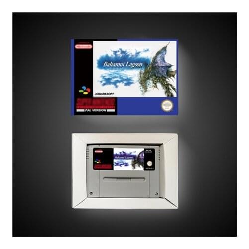Bahamut Lagoon - EUR Version RPG Game Card Battery Save With Retail Box