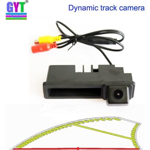 Dynamic Trajectory Tracking car Rear view Backup Reverse Camera for Audi A3 A4 A6 A8 Q7 A6L Parking Assistance