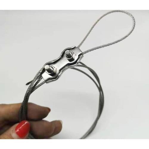 10PCS Cable/wire/rope clamps M3 Stainles Steel 304 Duplex Clip