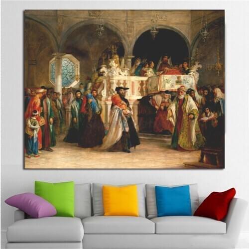 Feast Of Tabernacles Rejoicing Jewish History Canvas Painting Oil Print Poster Wall Art Picture For Living Room Home Decoration
