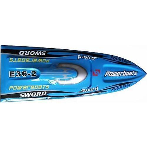 E36 KIT 30" Electric RC boat Well Painted Fiber Glass Monohull Boat Hull only for Advanced Player Blue TH02652