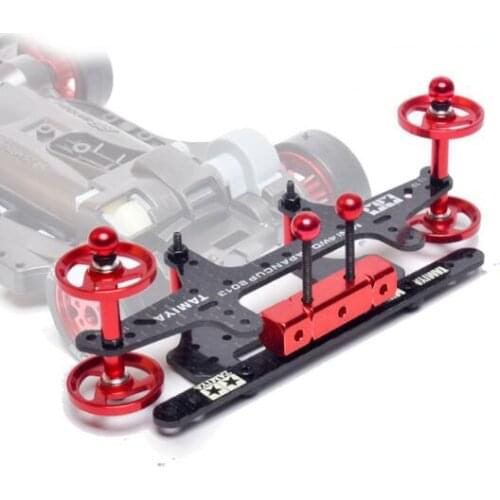 1 Set Rear Roller Setting Stay w/ Guide Rollers Mass Damper Ball Cap Kit For MA/AR/MS Chassis of Tamiya Mini 4WD Car Model