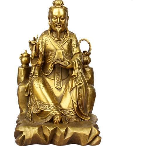 Medicine Wang Sun Sizhen Statue God Doctor Sculpture Pure Copper Crafts Chinese Character Decoration Home Decoration