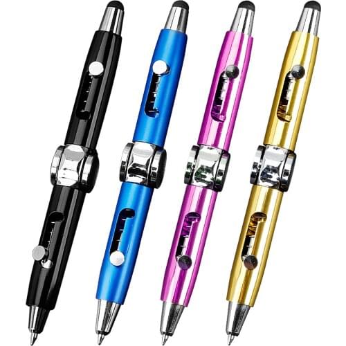 New Metal Ballpoint Pen Non-slip Metal Ballpoint Pens Creative Pens Multifunctional Capacitor Pen touchscreen pen Dropshipping