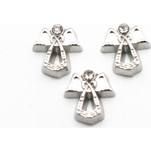 New Arrival 10pcs/lot Bowknot Crystal floating charms Alloy charms living glass memory lockets diy Accessory jewelry