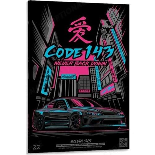 JDM Car Poster Silvia S15 Canvas Art Poster Picture Modern Office Family Bedroom Decorative Posters Gift Wall Decor Painting