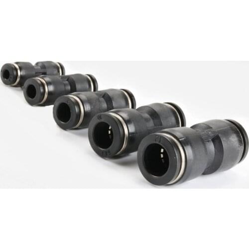 Gas pipe connector pneumatic quick fitting straight thread pneumatic quick plug pu4 / 6 / 8 / 10 / 12mm cylinder two way