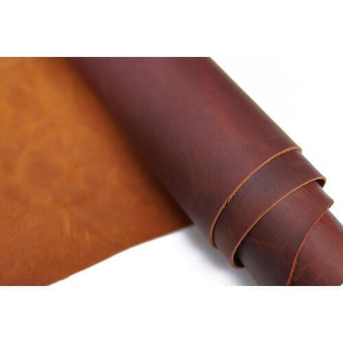 Full Grain Leather Finished 2.0mm Crazy Horse Genuine Cowhide Hand Leathercraft First Layer Tooling Leather